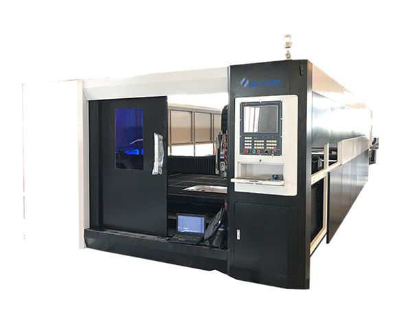 3000w vlakno cnc lasersko rezanje kovinskih vrat, dvojna vozna struktura