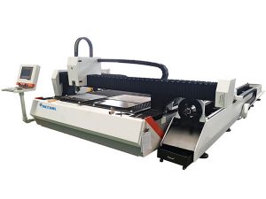 Laserski rezalni stroj za kovinsko vlakno 1500w z nastavljivo hitrostjo s samodejnim dovajanjem
